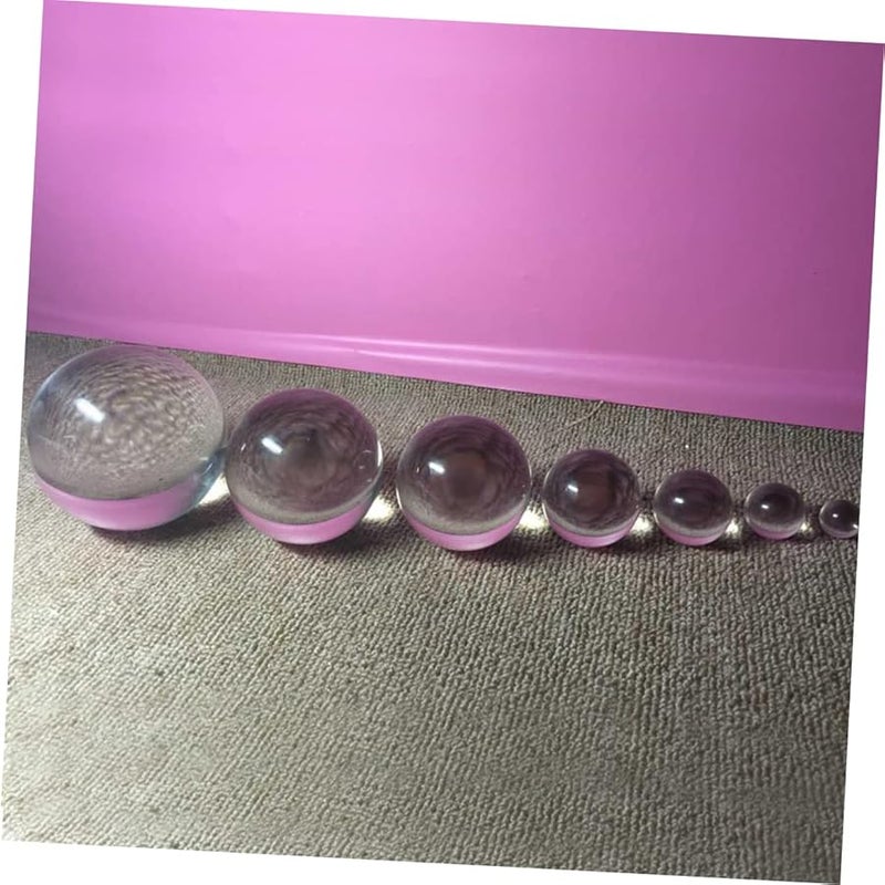 Clear Crystal Sphere 50mm for Photography Meditation Feng Shui Home Office Decor Solid Glass Ball - Image 3